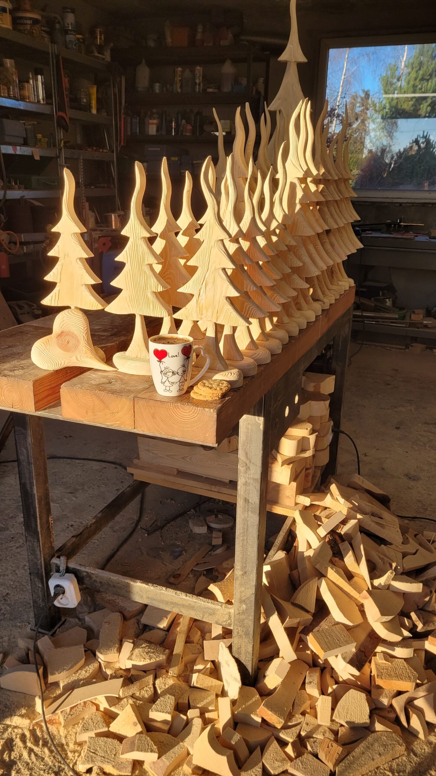 Tworzenie drewnianych choinek